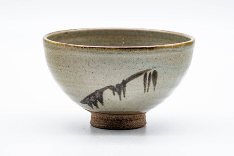 Japanese Matcha Bowl - Abstract Sage Green Glazed Karatsu-yaki Chawan - 200ml