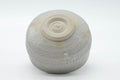 Tezumi — Japanese Matcha Bowl - White Shino Mino-yaki Chawan - 500ml — inverted showing the foot ring