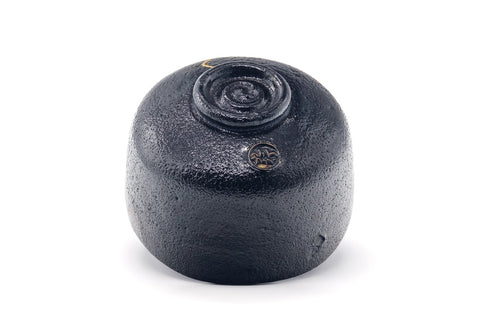Top-down view showing the rim and the spiral at the base.