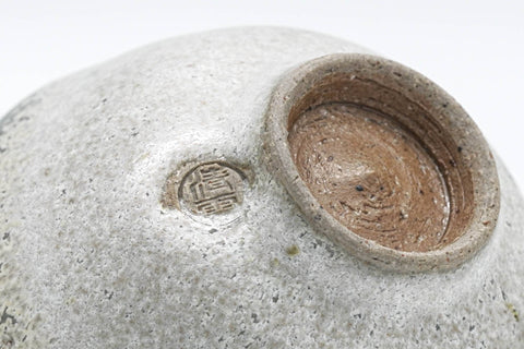 Japanese Teacup - White Tenmoku Glazed Guinomi - 60ml