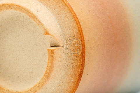 Japanese Teacup - Pink White Drip-Glazed Hagi-yaki Yunomi - 160ml