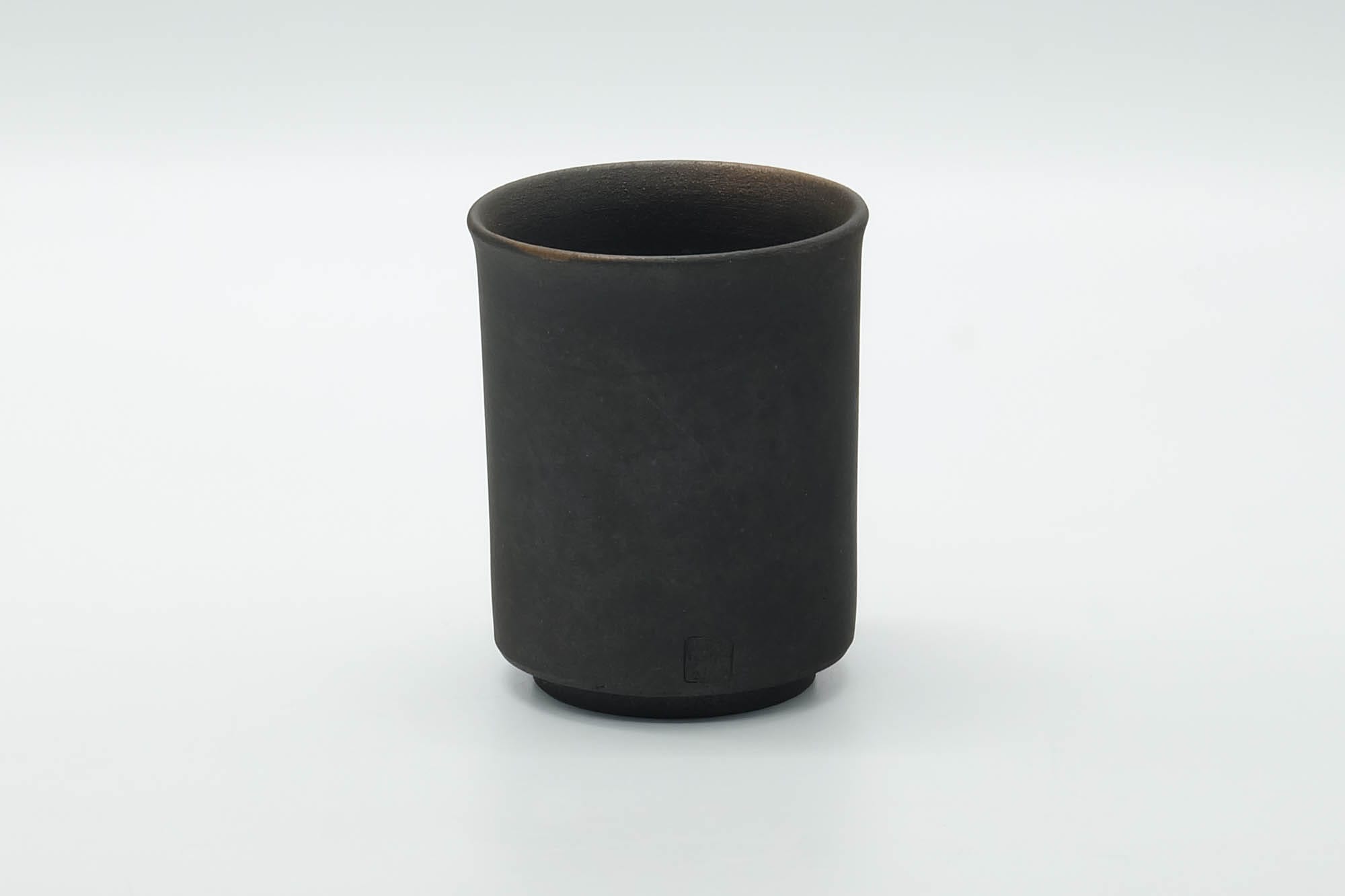 Japanese Teacup - Black Gold Leaves Kutani-yaki Yunomi - 150ml