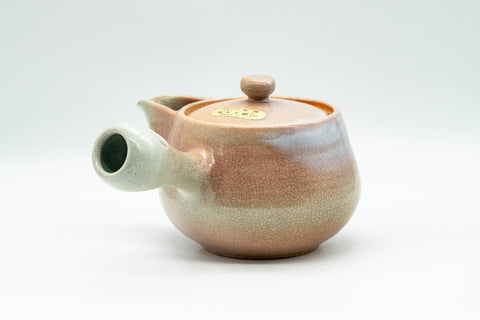 Japanese Kyusu - 椿窯 天鵬山 Tsubaki Kiln - Pink Hagi-yaki Do-ake Teapot - 300ml