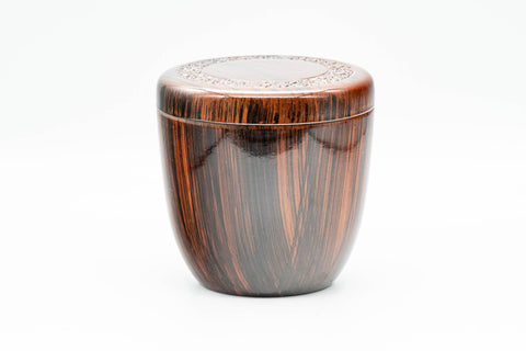 Japanese Chazutsu - Plastic Wood-Patterned Tea Canister - 250ml - Tezumi