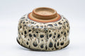 Tezumi — Japanese Matcha Bowl - Black Yellow Hare's Fur Glazed Chawan - 250ml — top-down view of the interior
