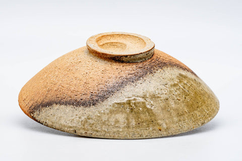 Japanese Matcha Bowl - 進洞窯 Shindō Kiln - Ash Glazed Shigaraki-yaki Summer Chawan - 100ml