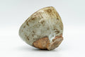 Tezumi — Japanese Teacup - Beige Textured Glazed Wabi Sabi Yunomi - 90ml — top-down view of the interior