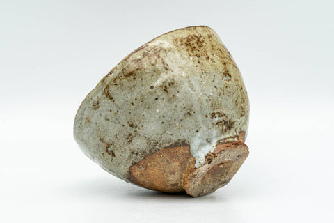 Tezumi — Japanese Teacup - Beige Textured Glazed Wabi Sabi Yunomi - 90ml — top-down view of the interior