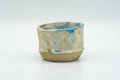 Japanese Teacup - Cloudy White and Blue Glazed Wabi-Sabi Guinomi - 60ml - Tezumi