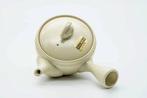 Japanese Kyusu - White Bunny Rabbit Tokoname-yaki Mesh Teapot - 250ml