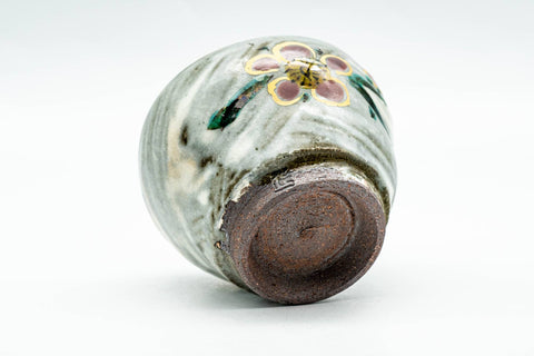 Japanese Teacup - Floral Brush Glazed Guinomi - 50ml