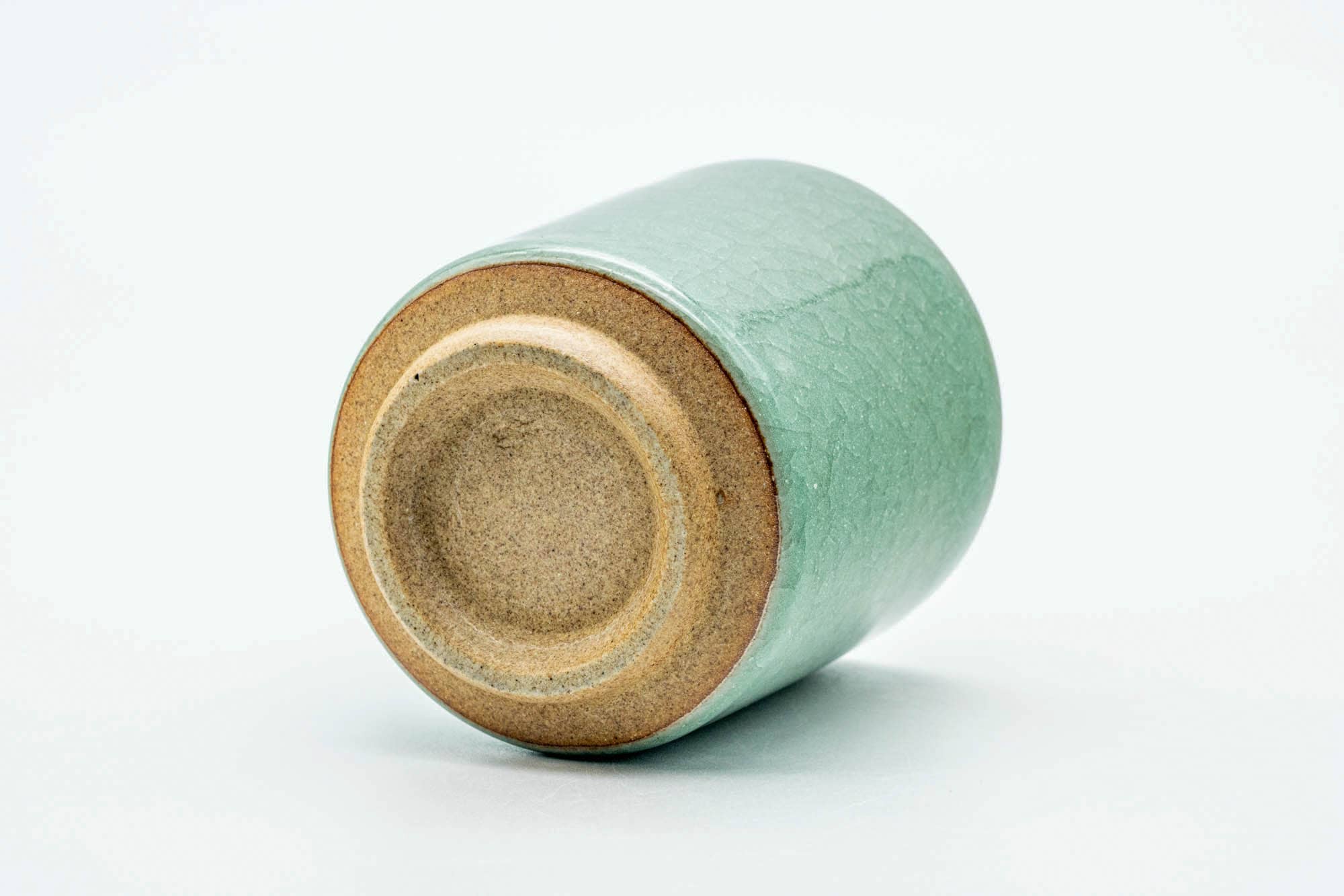 Japanese Teacup - Green Celadon Crazed Glazed Yunomi - 190ml