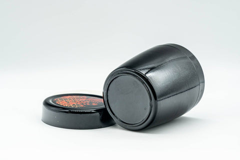 Japanese Chazutsu - Floral Black Lacquer Tea Canister - 200ml - Tezumi