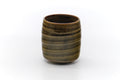 Tezumi — Japanese Teacup - Green Shino Glazed Mino Yunomi - 110ml — front view from another angle