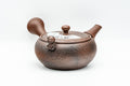 Japanese Kyusu - Brown Textured Atypical Airflow Mould-made Tokoname-yaki Teapot - 300ml - Tezumi