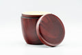 Japanese Chazutsu - Red Wood-Patterned Plastic Tea Canister - 275ml - Tezumi
