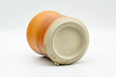 Japanese Teacup - Ash Glazed Bamboo-Shaped Shigaraki-yaki Yunomi - 200ml