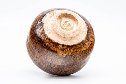 Japanese Matcha Bowl - 宗楽窯 Souraku Kiln - Caramel Candy Glazed Raku-yaki Chawan - 500ml