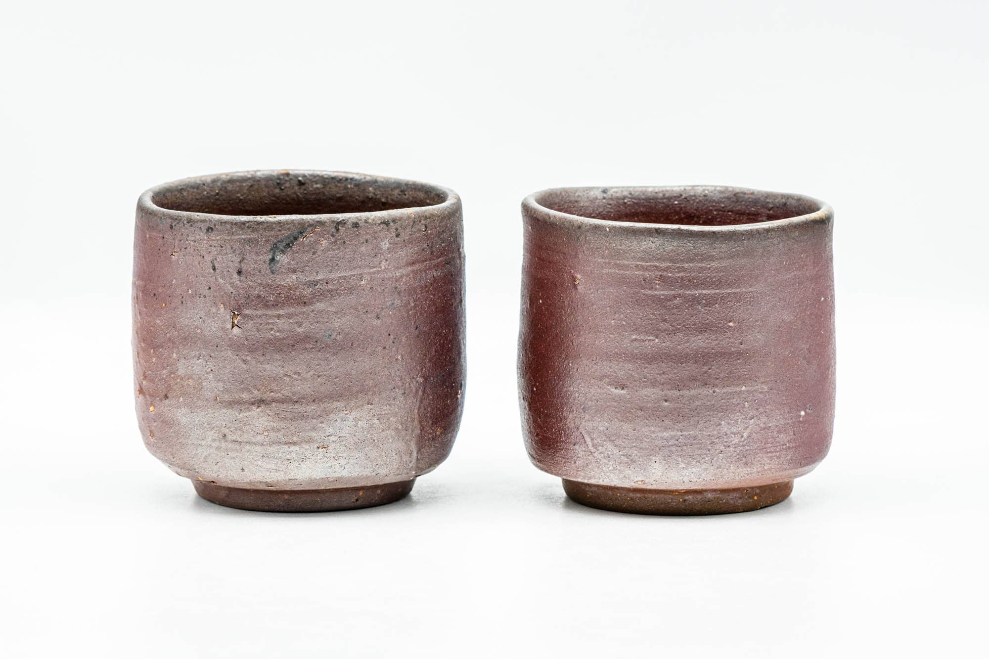 Japanese Teacups - Pair of Earthy Bizen-yaki Yunomi - 150ml