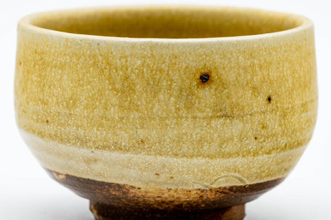 Japanese Teacup - Textured Yellow Glazed Shigaraki-yaki Yunomi - 150ml