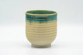 Japanese Teacup - Beige Speckled Teal Agano-yaki Yunomi - 150ml - Tezumi