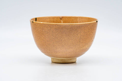 Japanese Matcha Bowl - Beige Glazed Soaring Egrets Kyo-yaki Chawan - 500ml