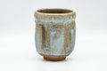 Tezumi — Japanese Teacup - Beige Milky Glazed Groovy Yunomi - 130ml — front view