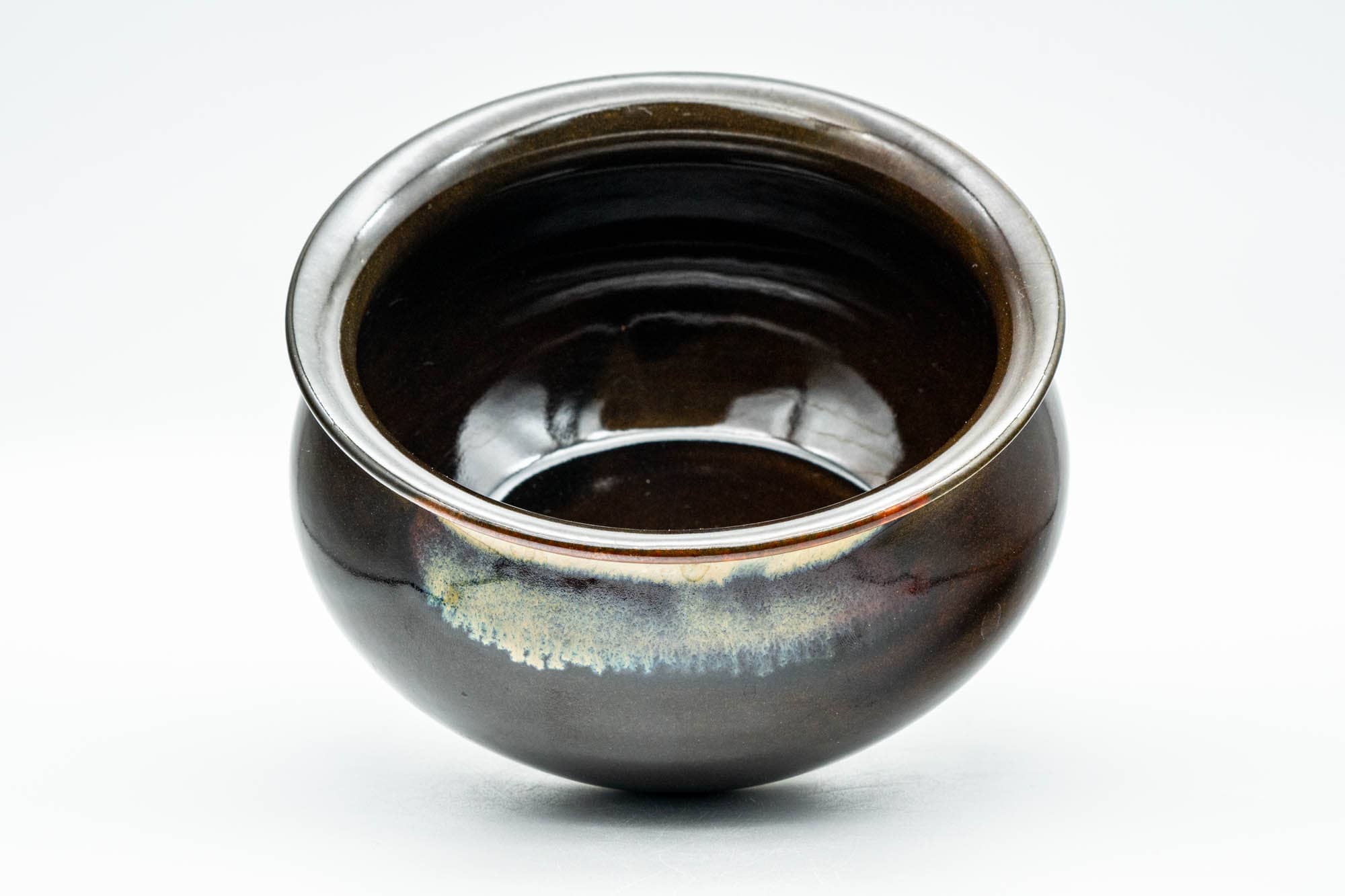 Japanese Kensui - Brown Hare's Fur Glazed Water Bowl - 500ml - Tezumi