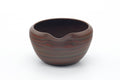 Tezumi — Japanese Katakuchi - Red Nerikomi Tokoname Handleless Yuzamashi - 235ml — front view from another angle