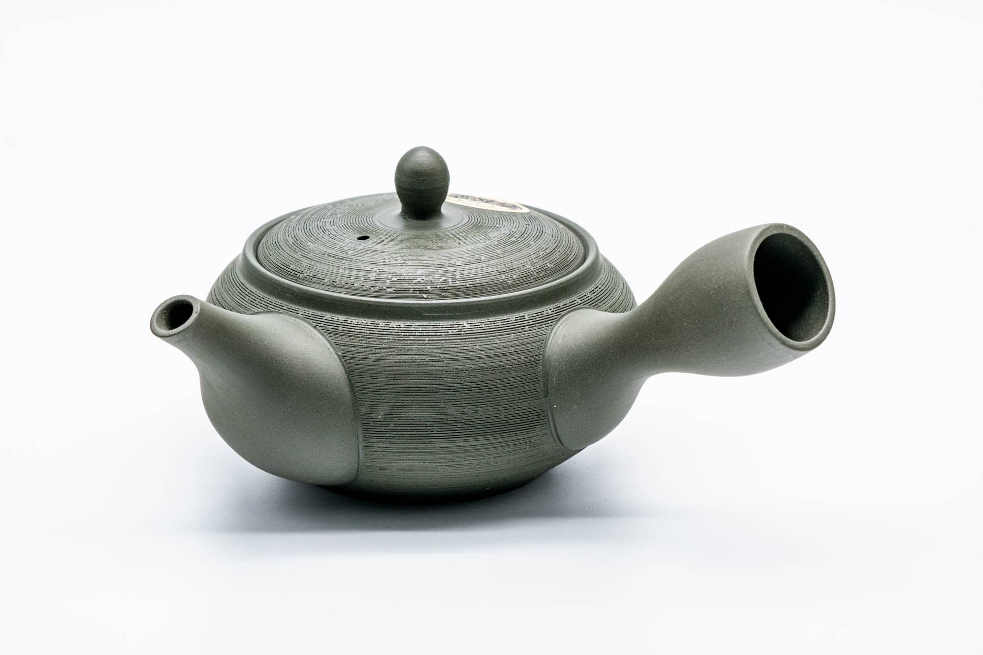 Japanese Kyusu - 春秋 Shunju Kiln - Ryokudei Matsukawa Pine Bark Textured Tokoname-yaki Teapot - 320ml