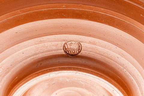 Japanese Matcha Bowl - Groovy Red Shudei Tokoname-yaki Chawan - 250ml - Tezumi