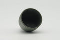 Tezumi — Japanese Teacup - Spiraling Green Ryokudei Tokoname-yaki Yunomi - 60ml — three-quarter view