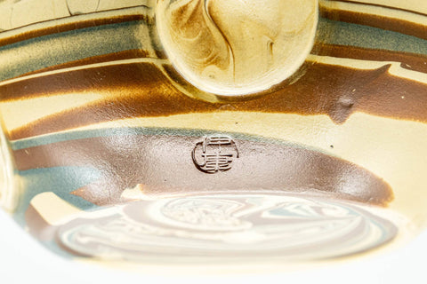 Japanese Kyusu - 伸康 Nobuyasu Nerikomi Tokoname-yaki Teapot - 210ml