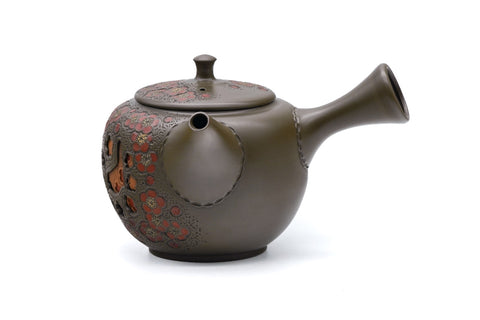 Plum Blossom Layered Tokoname Teapot - 200ml