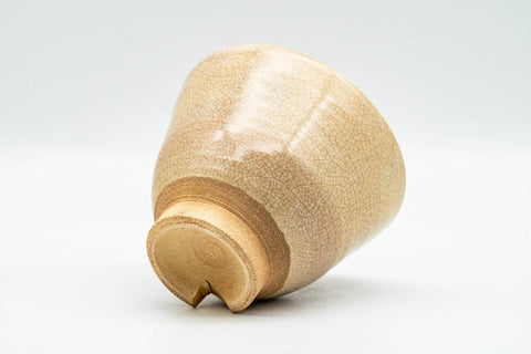 Japanese Teacup - Beige Cream Glazed Hagi-yaki Yunomi - 110ml