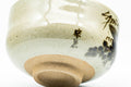 Tezumi — Japanese Matcha Bowl - Sage Celadon Glazed Abstract Chawan - 400ml — inverted showing the foot ring
