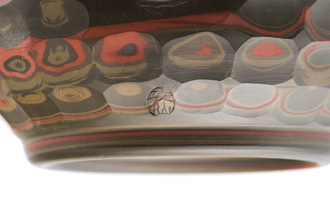 Faceted Green Nerikomi Tokoname Teapot - 280ml