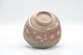 Tezumi — Japanese Matcha Bowl - Beige Pink Gohonte Golden Kyo-yaki Chawan - 250ml — top-down view of the interior