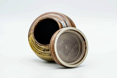 Japanese Chatsubo - 茶壺 Ash Glazed Shigaraki-yaki Tea Canister - 200ml