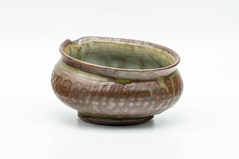 Japanese Katakuchi - Celadon Crazed Drip-Glazed Yuzamashi Water Cooler -  - 150ml - Tezumi