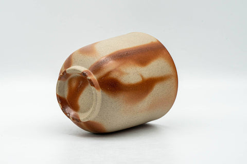 Japanese Teacup - 緋襷 Hidasuki Orange Rice Straw Fired Bizen-yaki Yunomi - 190ml - Tezumi