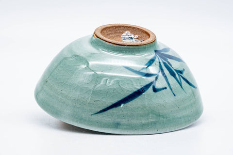 Japanese Matcha Bowl - Long Grass Celadon Glazed Chawan - 200ml