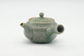 Tezumi — Japanese Kyusu - Golden Horse Green Celadon Glazed Obori Soma-yaki Porcelain Teapot - 200ml — side view showing the spout