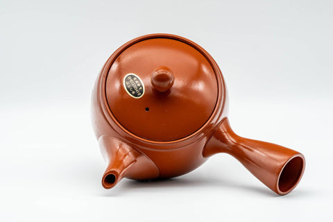 Japanese Kyusu - Calligraphy Engraved Tokoname-yaki Mesh Teapot - 300ml - Tezumi