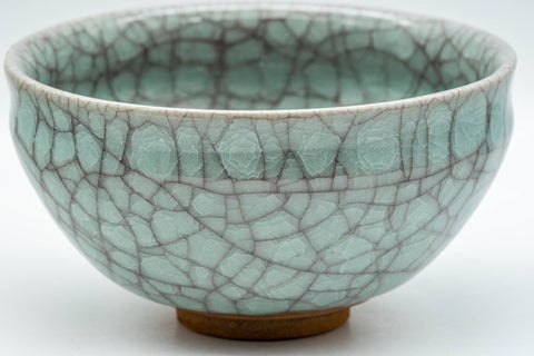 Japanese Matcha Bowl - 澤田秀一 Sawada Shuichi of Shusen Toen - Green Celadon Mino-yaki Chawan - 350ml