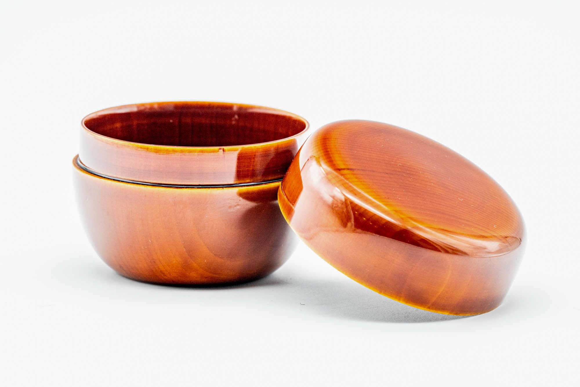 Japanese Ko-Natsume - 小棗 Orange Lacquered Matcha Tea Caddy - 40ml