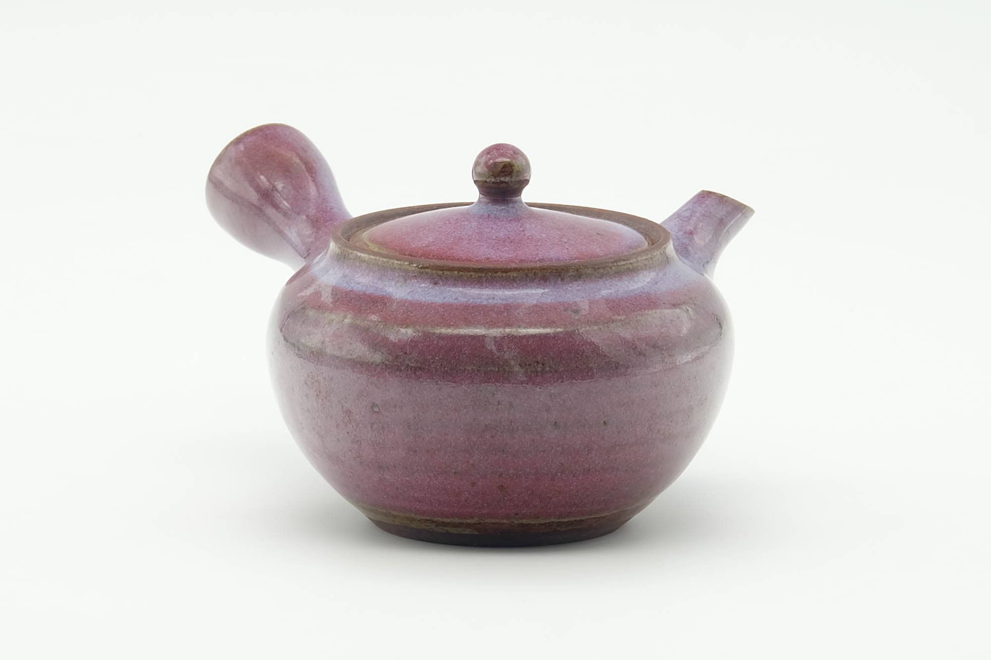 Japanese Kyusu - Purple Milky Glazed Ceramic Filter Teapot - 200ml