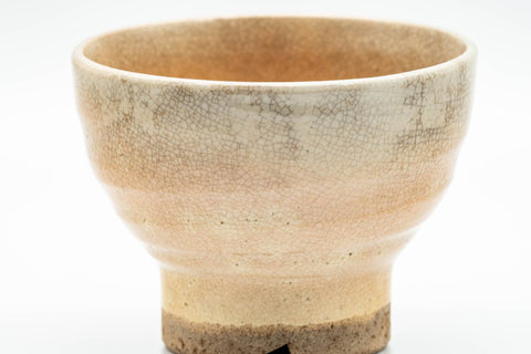 Japanese Teacup - Beige Weathered Hagi-yaki Yunomi - 140ml