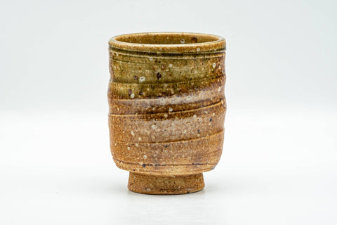 Japanese Teacup - Ash Glazed Shigaraki-yaki Tsutsu-gata Yunomi - 190ml