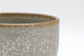 Tezumi — Japanese Matcha Bowl - Grey White Speckle Glazed Chawan - 250ml — tipped to show the interior